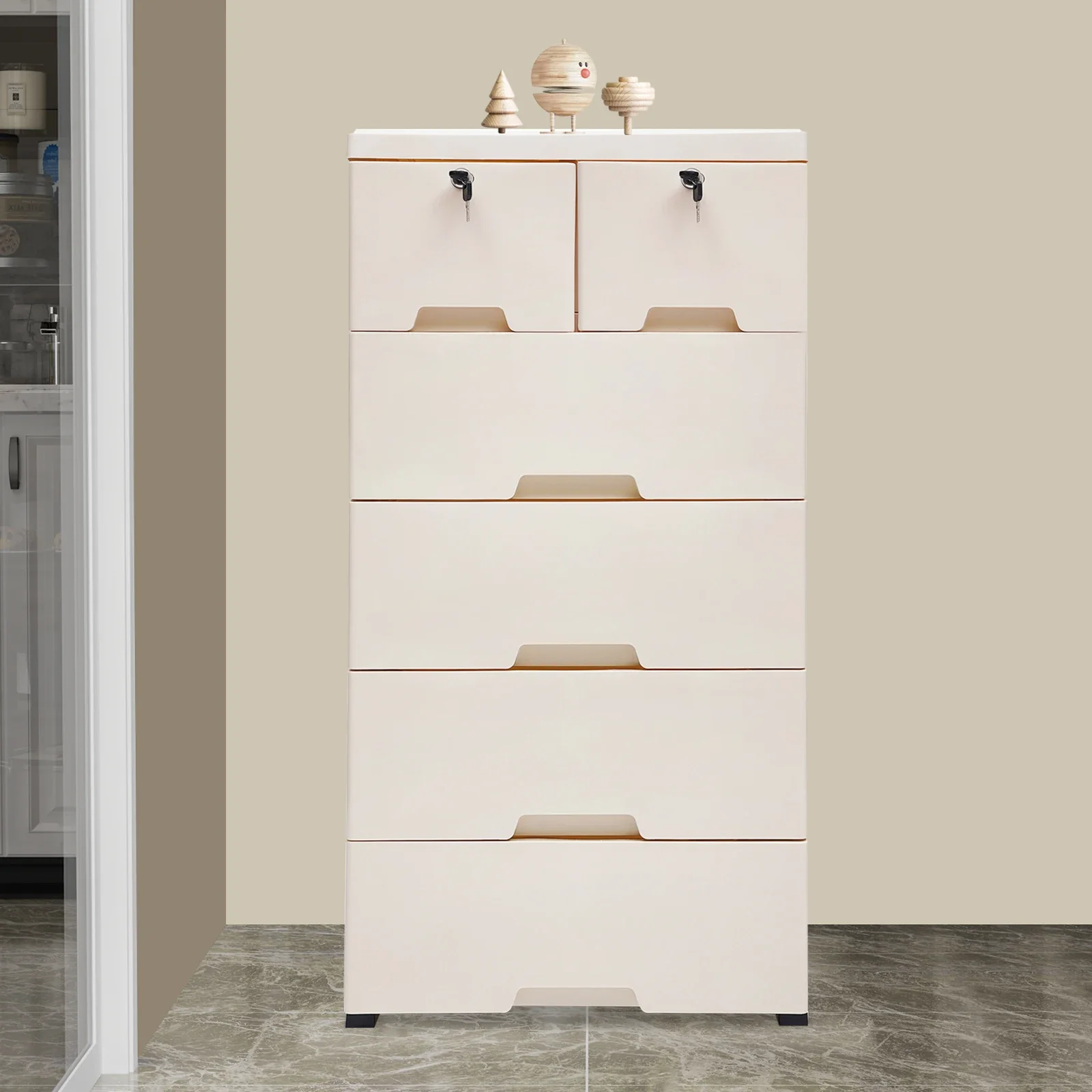 

Cabinet Lock 50*35*102Cm-Beige For Home Living Room To Store