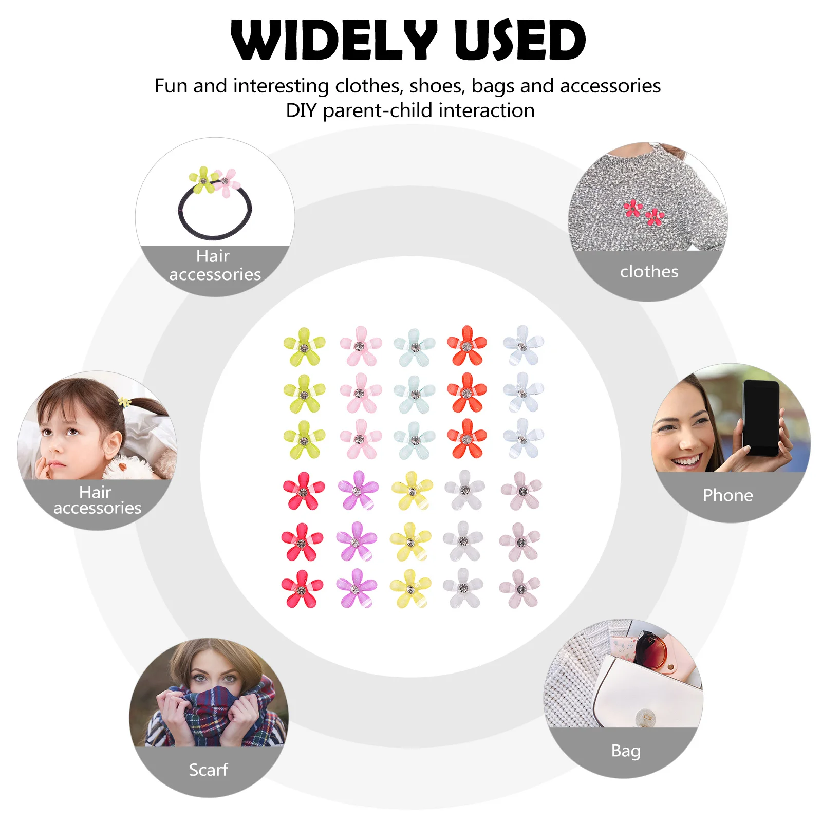 

100 шт., аксессуары для цветов из смолы, изысканные украшения ручной работы для поделок и украшения чехла для телефона, аксессуары для цветов из смолы