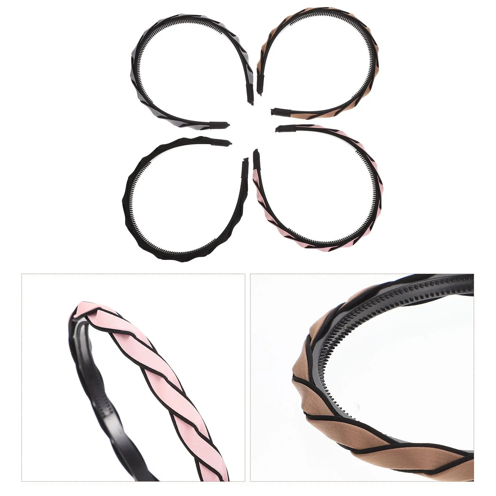 

4Pcs Female Headdress Lightweight Portable Hair Fixing Tool Stylish Head Decor for Women Face Washing Hairband Workout Daily Use