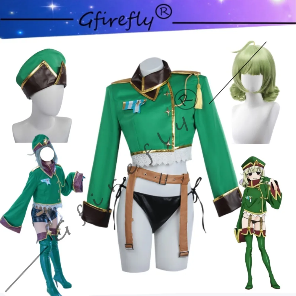 

Gushing Over Magical Girls Kii Araga Same Style Cosplay Costume Battlesuit Hat Wig Halloween Carnival Party Comic Con Stage Wear
