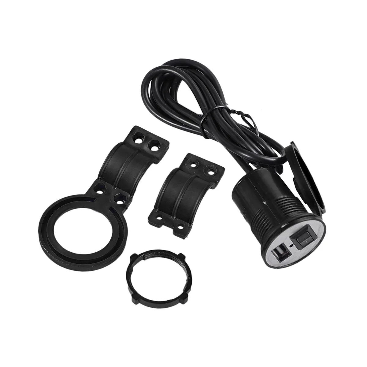 

Водонепроницаемое зарядное устройство USB 12В/24В для мотоциклов, сверхмощное, с двумя портами, быстрая зарядка для смартфонов, GPS, видеорегистраторов, совместимо с автомобилями и велосипедами