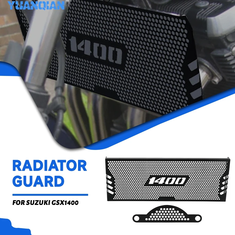 

For SUZUKI GSX1400 GSX 1400 GSX-1400 2002-2007 Motorcycles Accessories Radiator Grille Guard Cover Protector Fan cover Guard