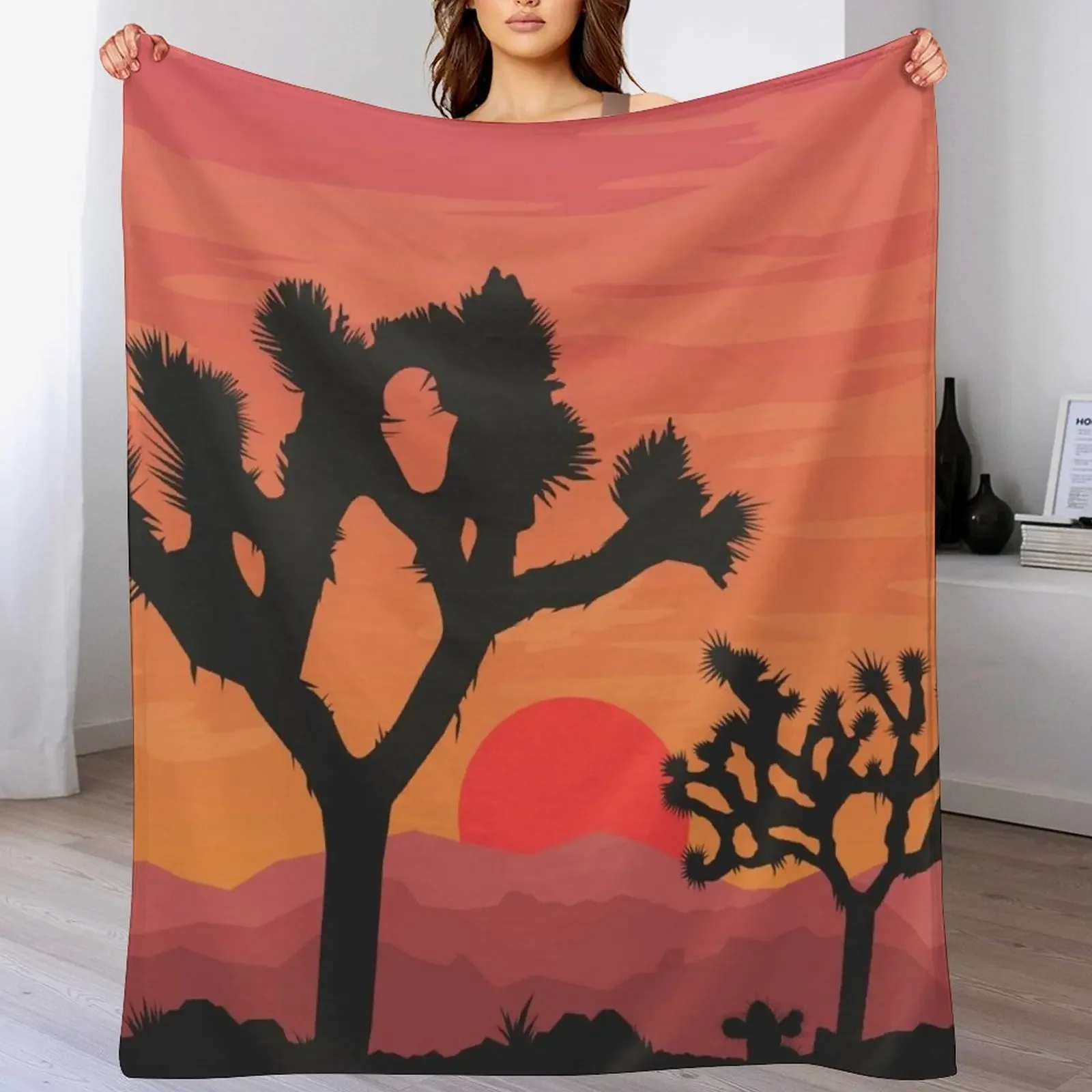 

Joshua Tree National Park Throw Blanket Luxury Thicken Stuffeds Decorative Sofa Sleeping Bag Blankets