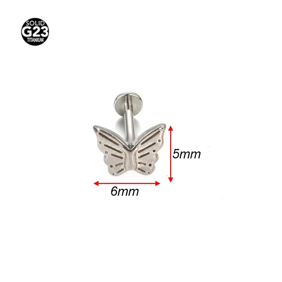 الذهب اللون G23 التيتانيوم الأذن الزنمة ثقب ، Labret التوصيل ، أقراط Daith ، الثقب اللولب ، 1 قطعة