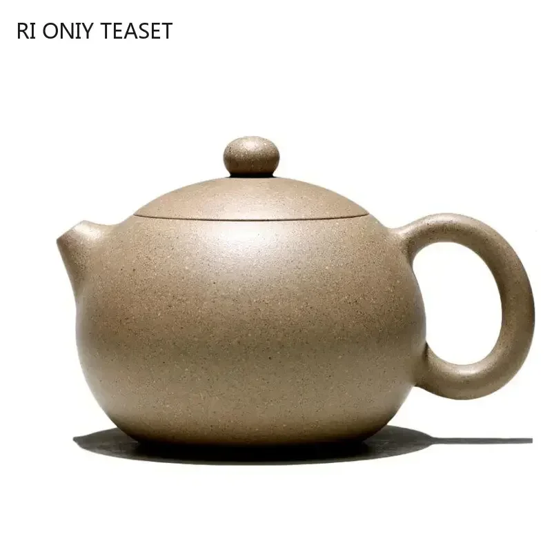 210ml Chinese Yixing High-end Purple Clay Teapots Famous Handmade Xishi Tea Pot Raw Ore Sesame Duan Mud Kettle Zisha Tea Set