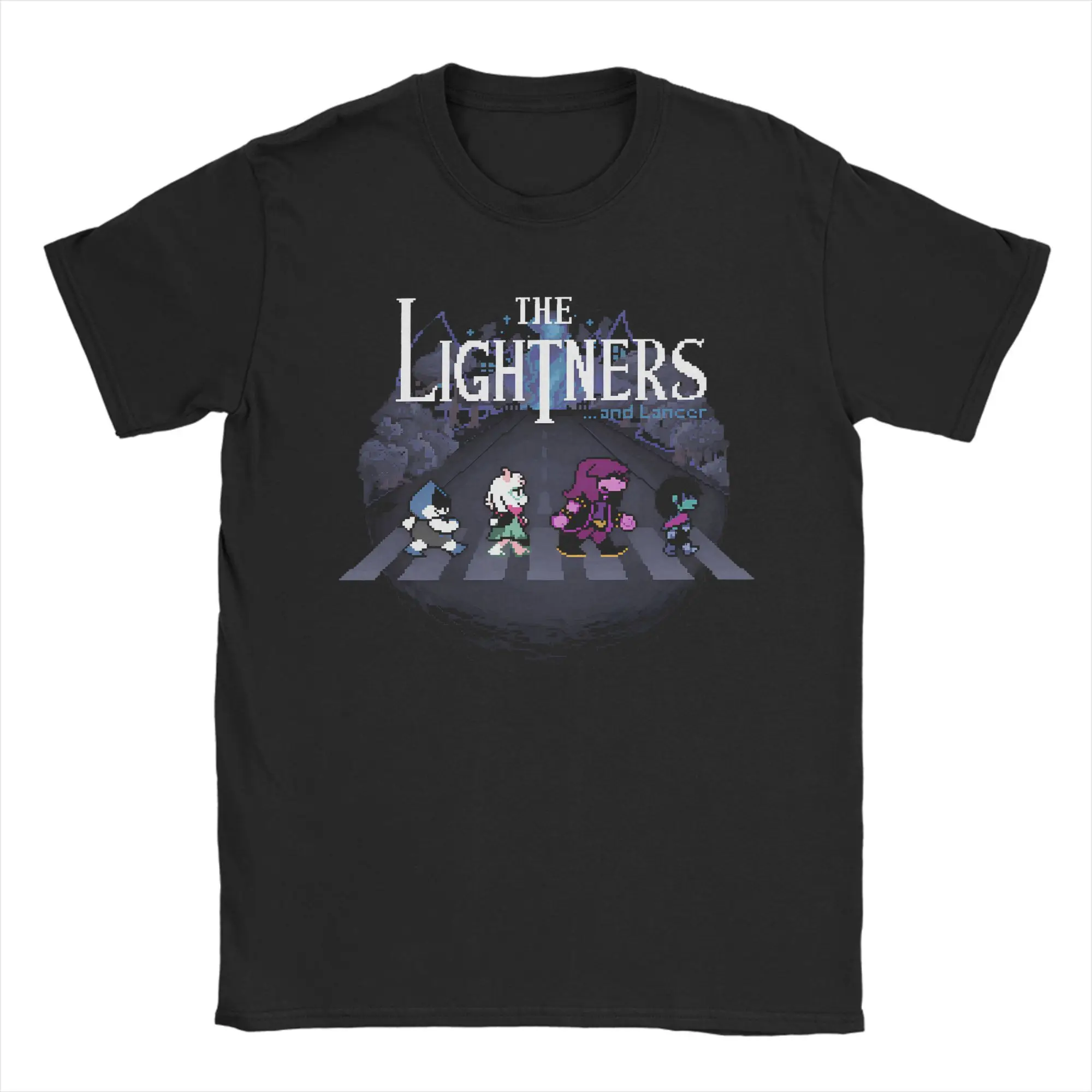 Deltarune The Lightners تي شيرت ذكر Y2K تي شيرتات قطن غير رسمية الصيف س الرقبة Harajuku تي شيرت نمط بلايز كبيرة الحجم