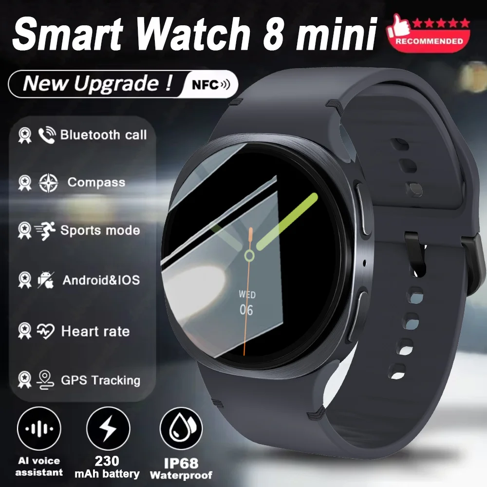 

Новые смарт-часы 2026 года с GPS для мужчин: спортивные, для активного отдыха, с компасом, NFC, мониторингом здоровья, 100+ спортивных режимов, Bluetooth-звонки, Smart Watch 8mini