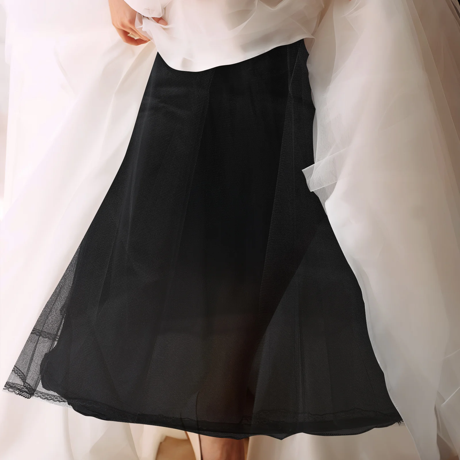 

Women Bride Petticoat Underskirts Wedding Layers Skirt Elastic Waistband Prom Ball Gown Bridal Dress