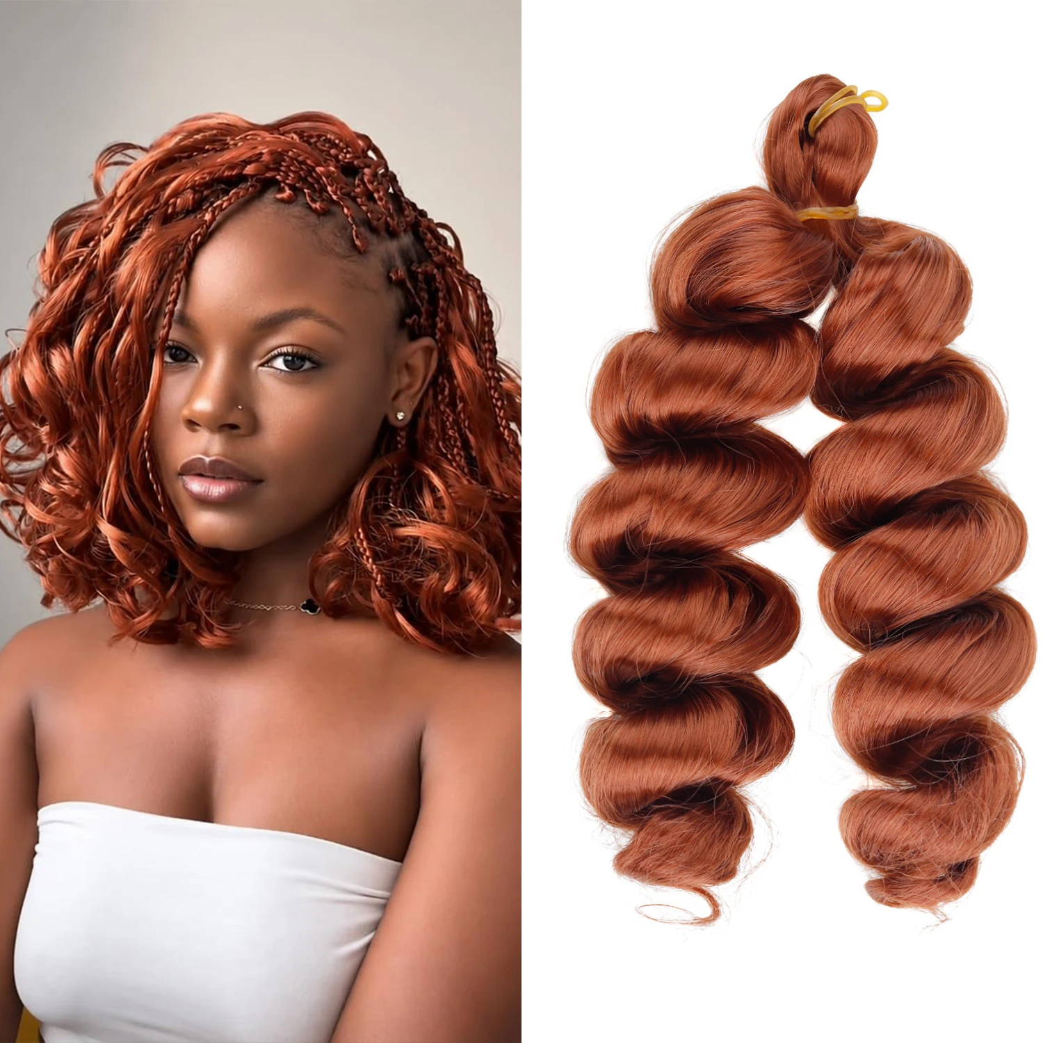 French Curl Braiding Hair 12 Inch French Curl Crochet Braids, Curly Braiding Hair Synthetic Knotless Braiding Hair Extensions