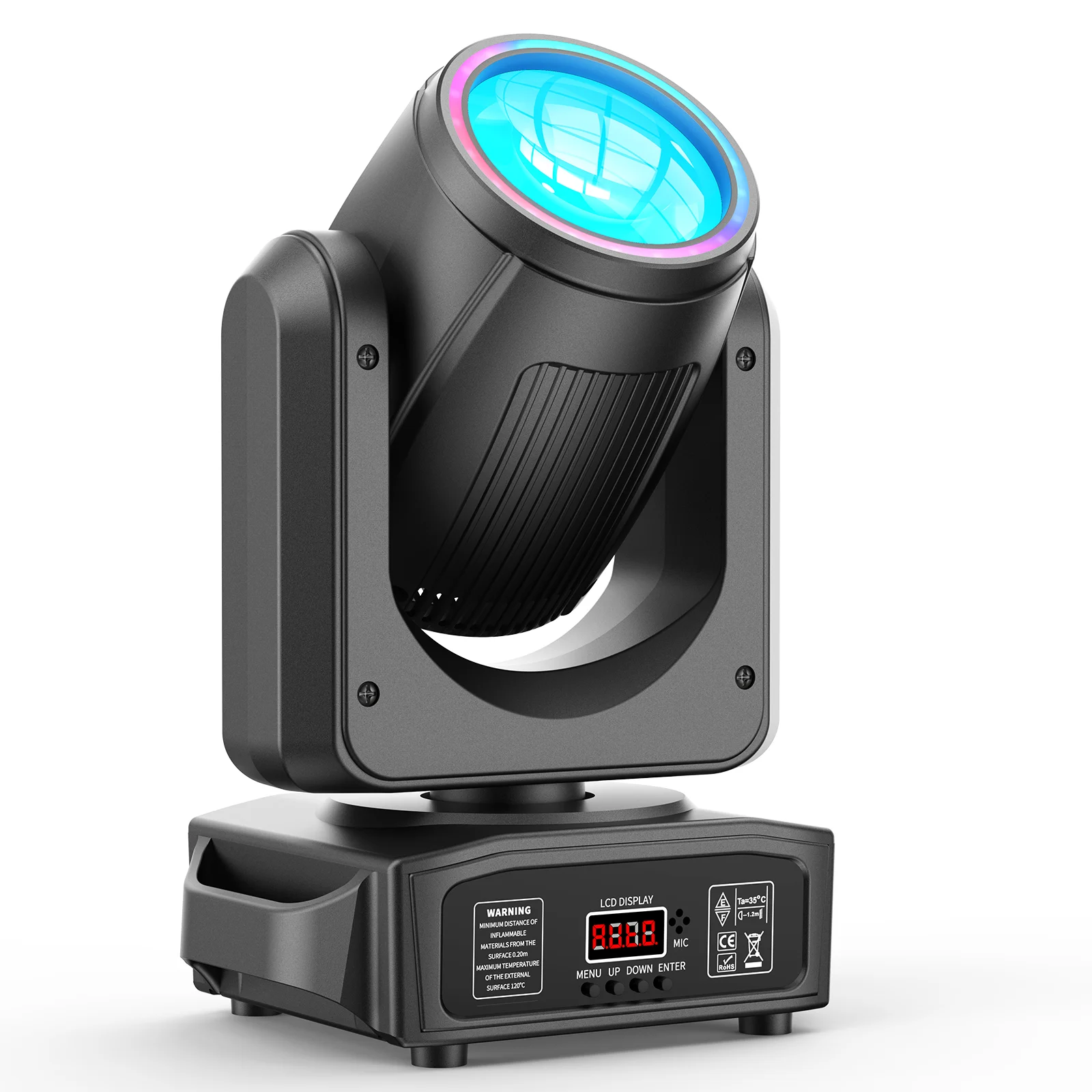 Datewink 150W LED Moving Head Lights RGB Beam Strobe Stage Lighting Effect Projector DMX512 For DJ Disco Party Wedding Nightclub