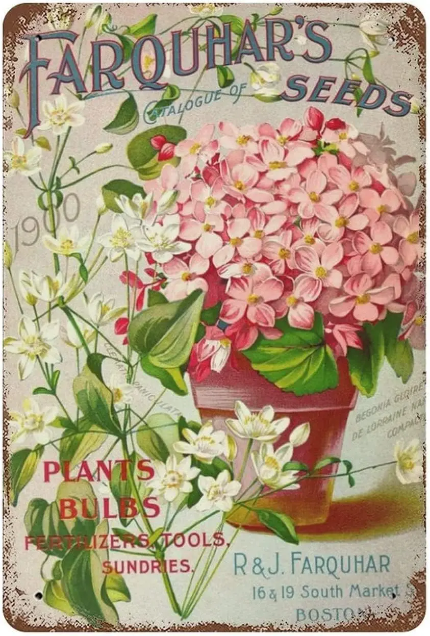 Letrero de hojalata de Metal Vintage, catalogo de semillas, decoración del hogar, arte de pared Retro, letrero novedoso divertido para cocina, Bar, Club, garaje, jardín, granja W