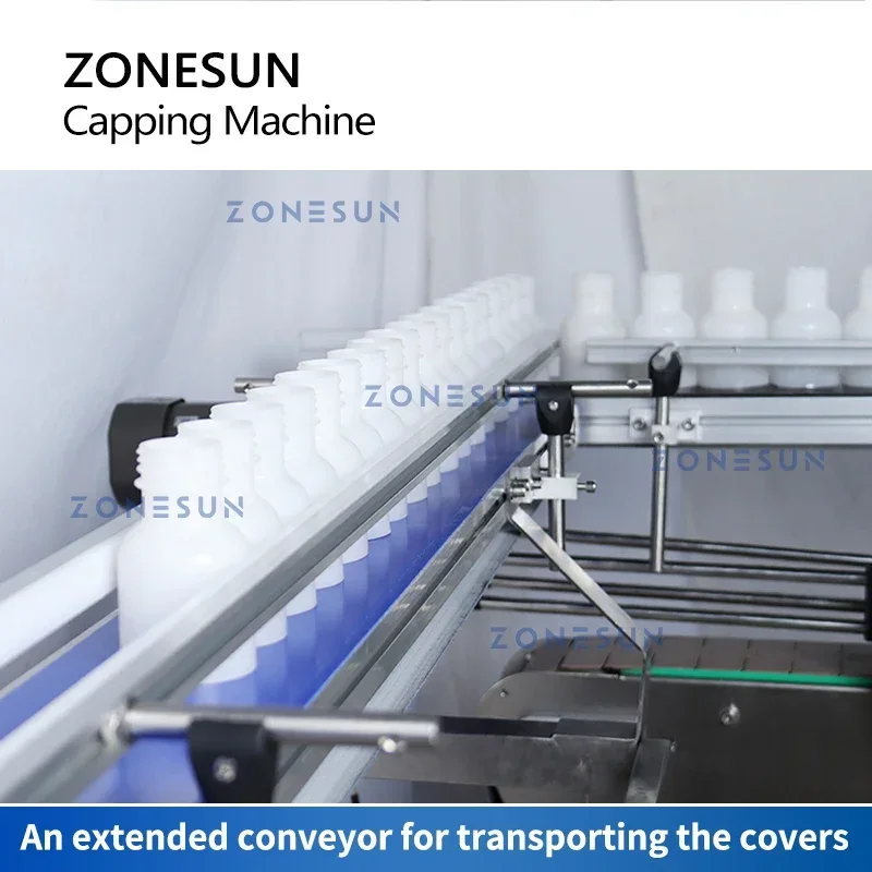ZONESUN ZS-XGC2 Automatic Double Deck Capping Machine for Jars Mixed Drinks Honey Beverage