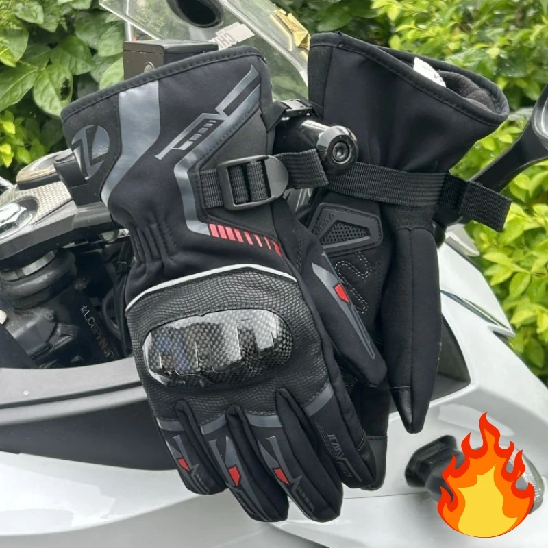 

New Winter Motorcycle Gloves: Waterproof, Thermal, Touch Screen & Carbon Fiber Protection | Riding Gloves for Men/Women