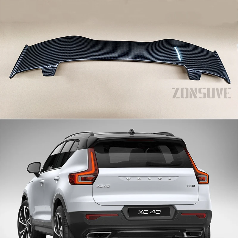 

Спойлер для Volvo XC40 2019 2020, АБС-пластик, крыша хэтчбека, заднее крыло, комплект кузова, аксессуары