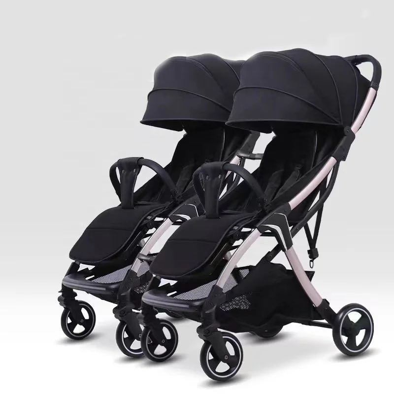 fashion new arrival easy going travel one-handed quick collection twin baby stroller light weight for 0-3 years old newborns