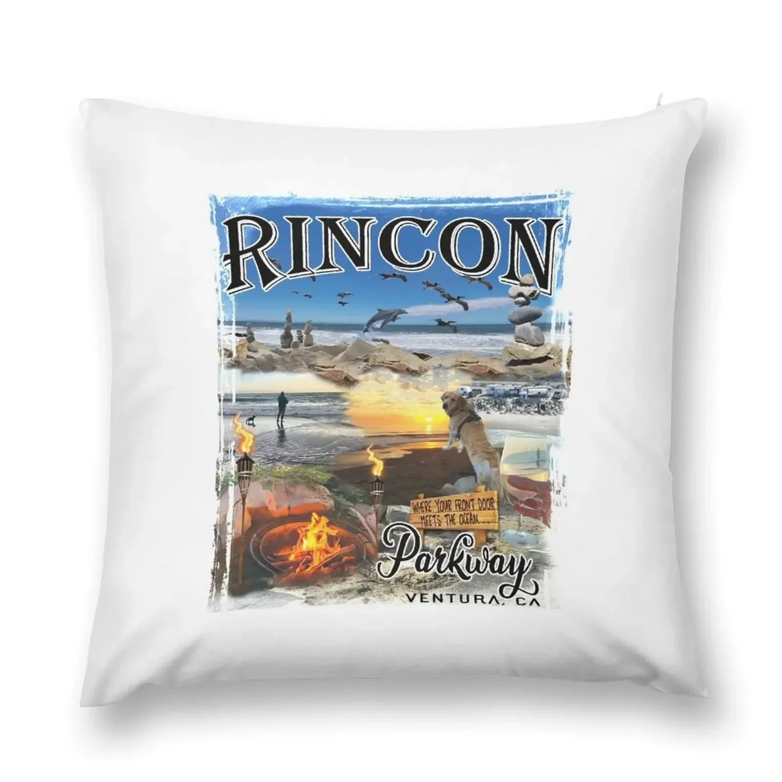 

Rincon photographic montage Throw Pillow Sofa Cover Decorative Cushions Pillow Case Cushions Cover pillow