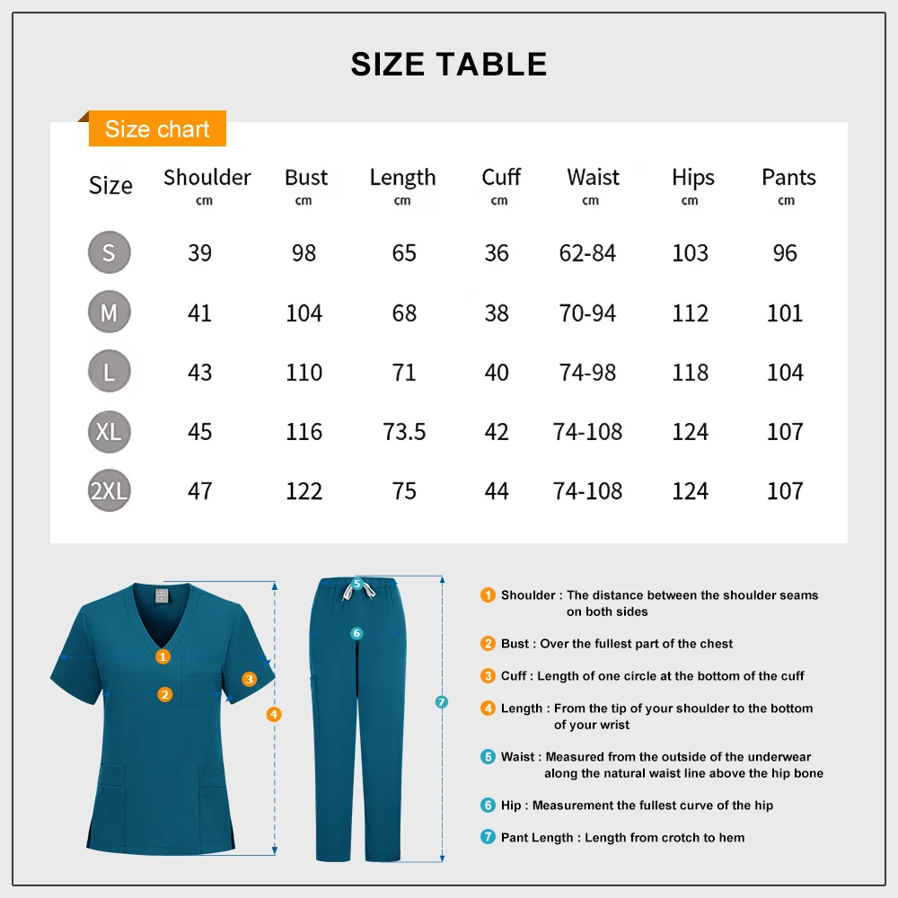 HZMNOI nouveau unisexe infirmière uniforme hommes gommages ensemble uniforme de beauté femmes hôpital chirurgical costumes clinique dentaire animalerie laboratoire vêtements de travail