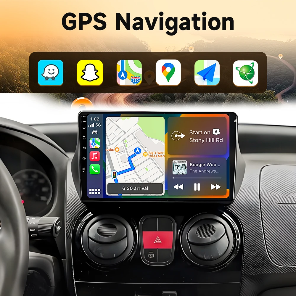 Android 16 Carplay For For Fiat Fiorino Qubo 2008 - 2017 For Citroen Nemo 2008 - 2017 For Peugeot Bipper 2008 - 2017 Multimedia
