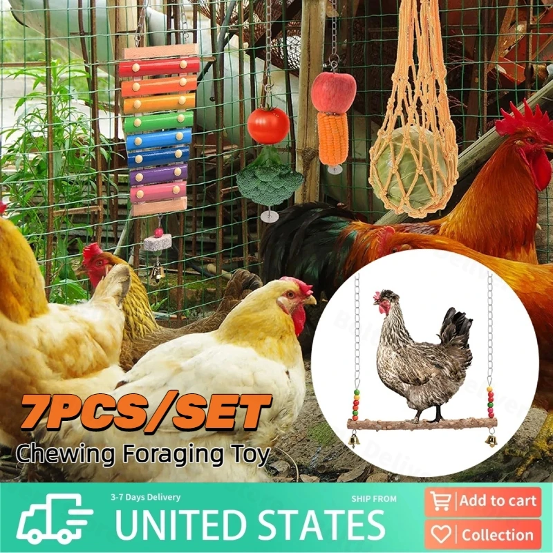 7PCS Chicken Toys F… - image