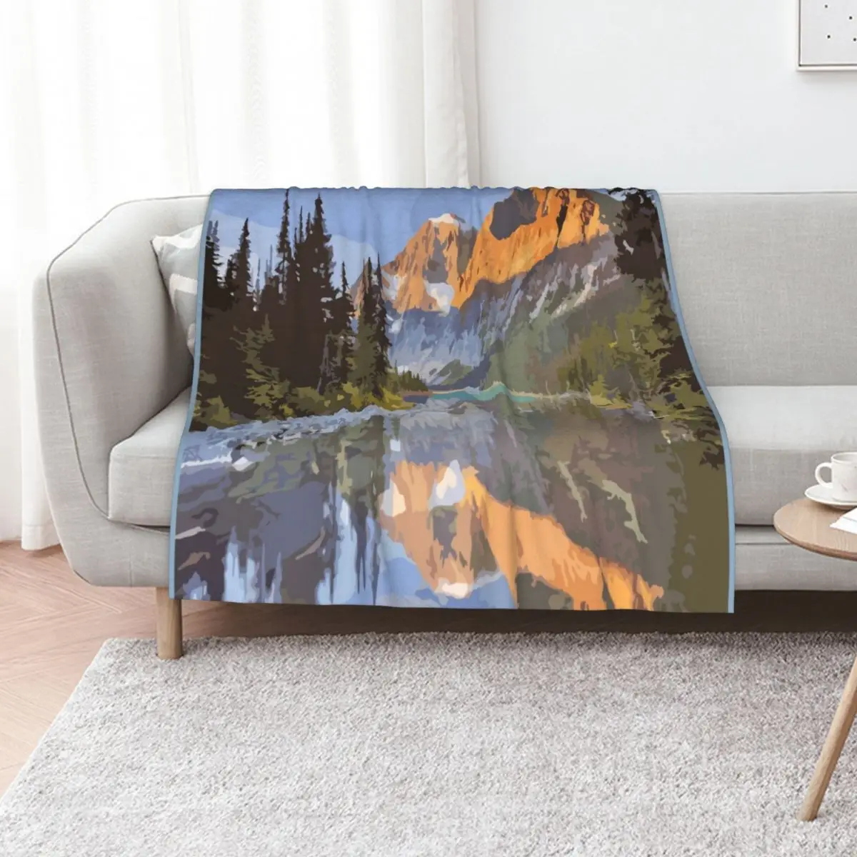 Jasper National Park Throw Blanket Stylish Warm Blanket for Living Room Bedroom
