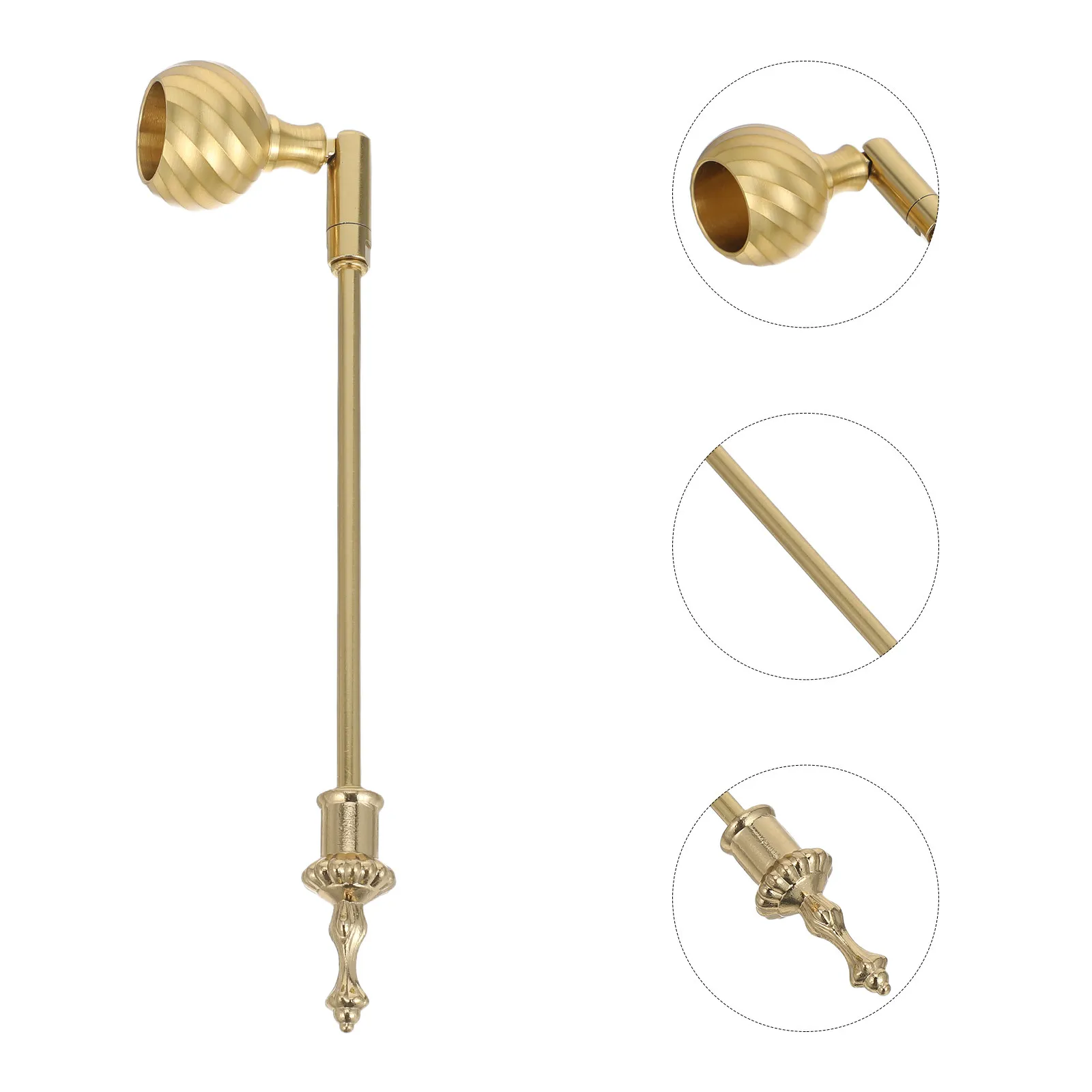 Metal Snuffer Pumpkin Shape Vintage Bell Snuffer Extinguisher Tool for Jar Tea Light Flicker Control