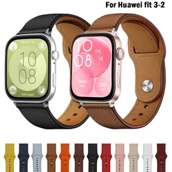 Leather watchband For Huawei Watch Fit 3 Strap Replacement Correa For Huawei fit 2 band Wrist Bracelet Fit3 2024 NEW Accessories