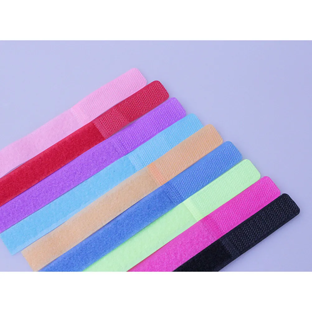 100Pcs Compact Nylon Cable Wrappers Cord Organizer Wire Management Wrap for Electronics Cables Home Office Travel Clutter Free
