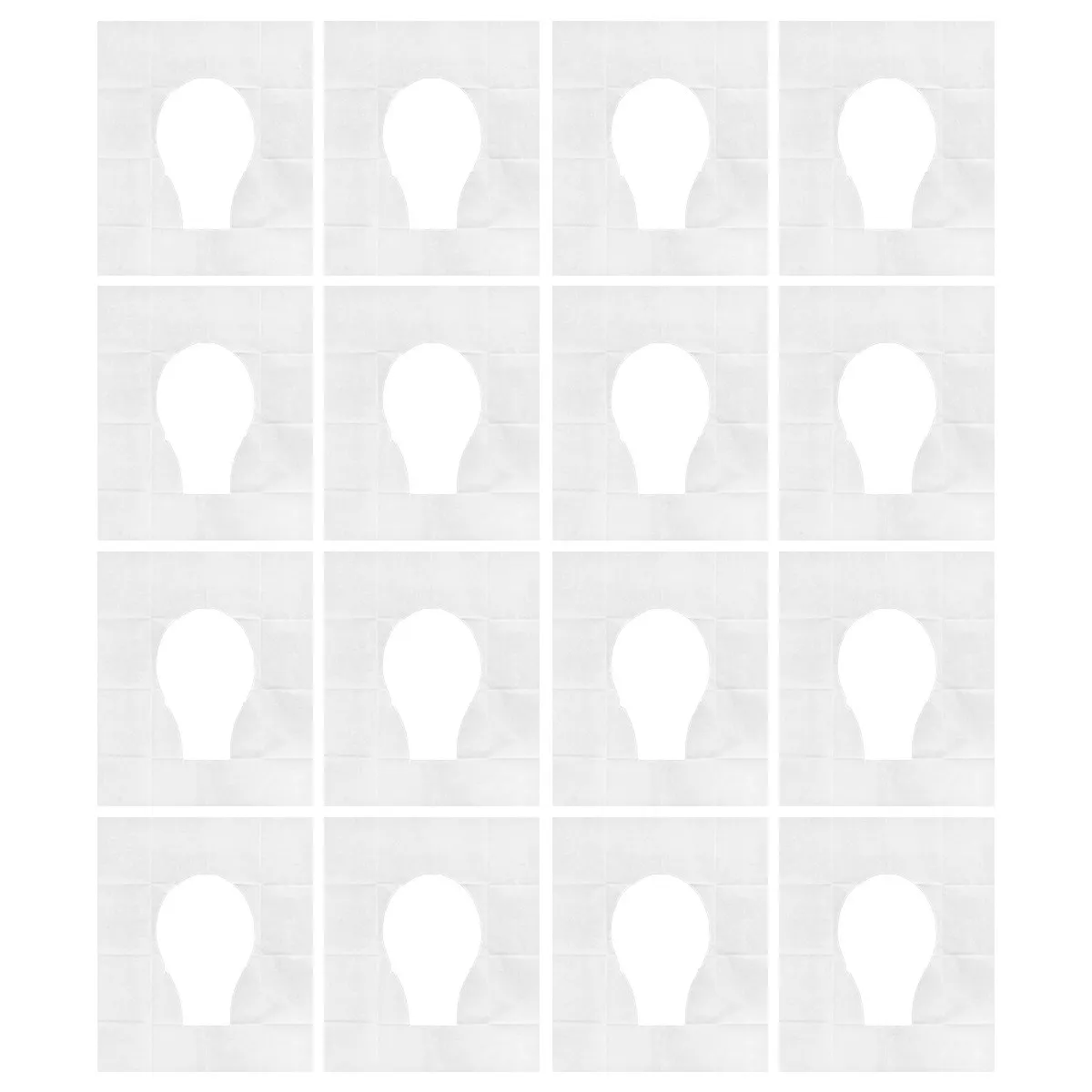 

60Pcs Disposable Portable Toilet Seat Cover Waterproof Non-Woven Soft Large Size Travel Outdoor Use Family Office Flushable Mat