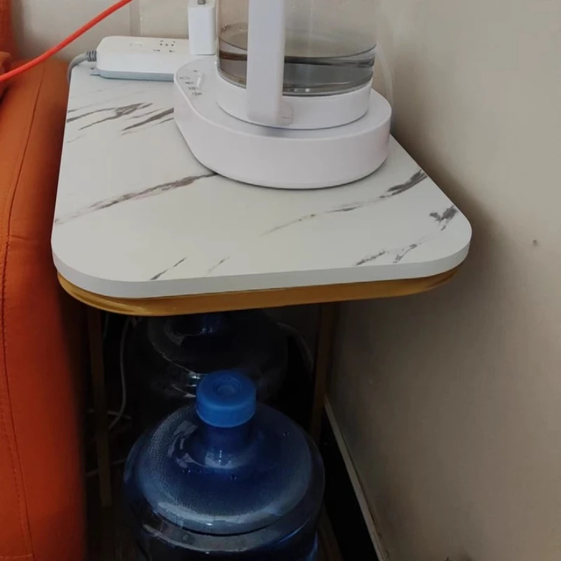 Nano Gold Lack Prozess Licht Luxus Nordic Sofa Beistelltische Kreative Wohnzimmer Möbel Eisen Kunst Doppel Schicht Couchtisch