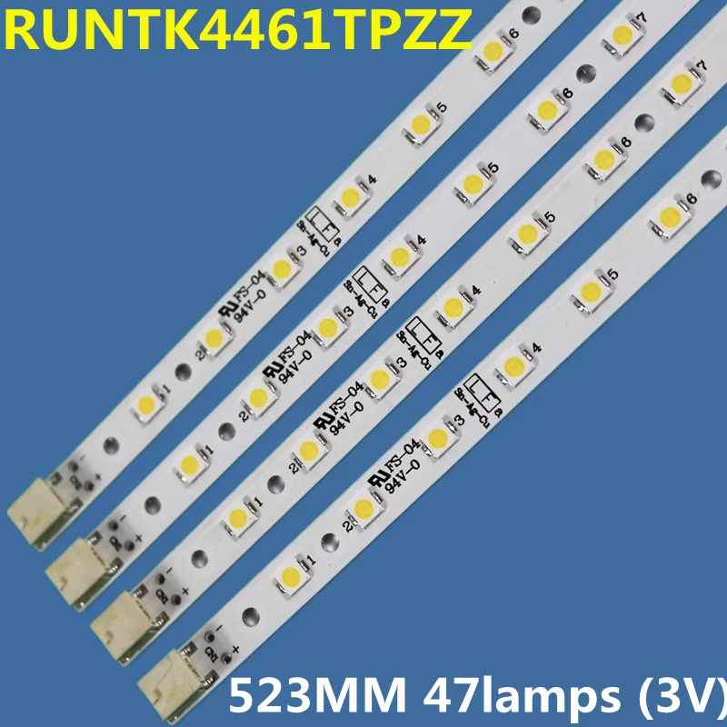 

4 шт., световая полоса для подсветки 523 мм, 47 ламп RUNTK4461TPZZ LK460D3LWARX