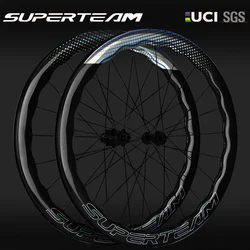 Superteam 800C Carbon Wheelset D28-50 Disc Brake HG/SRAM XDR Lightweight AER Racing Road Bike Wheels