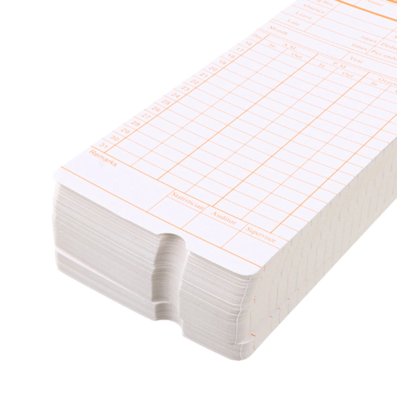 200 Sheets Office Time Cards Sturdy Monthly Format Time Cards High Definition Print for Reliable Attendance Tracking and Payroll