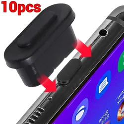 10/1Pcs Type-C Dust Plugs USB Charging Port Protector Plastic Cover for Samsung Huawei Xiaomi Type-C Smart Phone Accessories