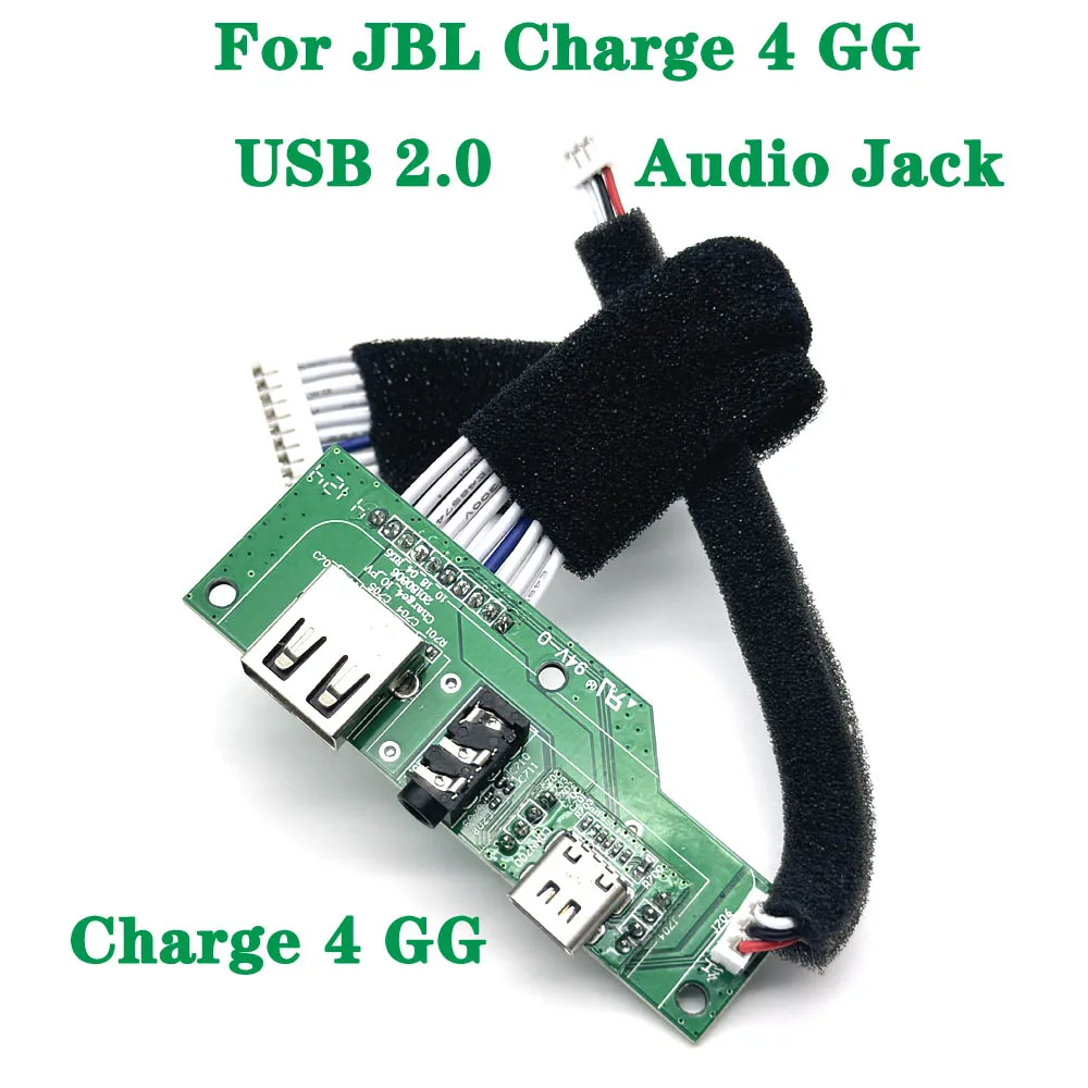 For JBL CHARGE4 USB 2.0 Audio Jack Power Supply Board Connector For JBL Charge 4 GG  Bluetooth Speaker Micro USB Charge Port