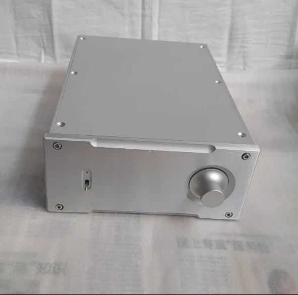 Single knob All aluminum amplifier chassis / Preamplifier case / AMP Enclosure DIY box (200 *90*268mm)