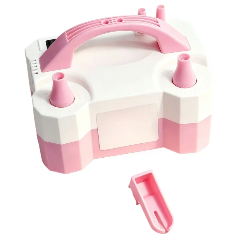 Double-hole electric automatic air pump, balloon quick charging and deflating tool, movable arrangement press inflator