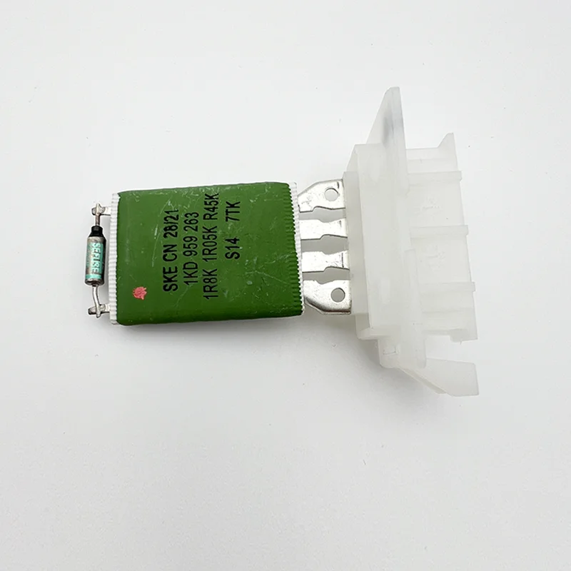 

Blower Motor Resistor for Skoda Octavia Superb Yeti VW Touran Tiguan Golf 6, Manual AC Heater Fan Resistor 1KD959263