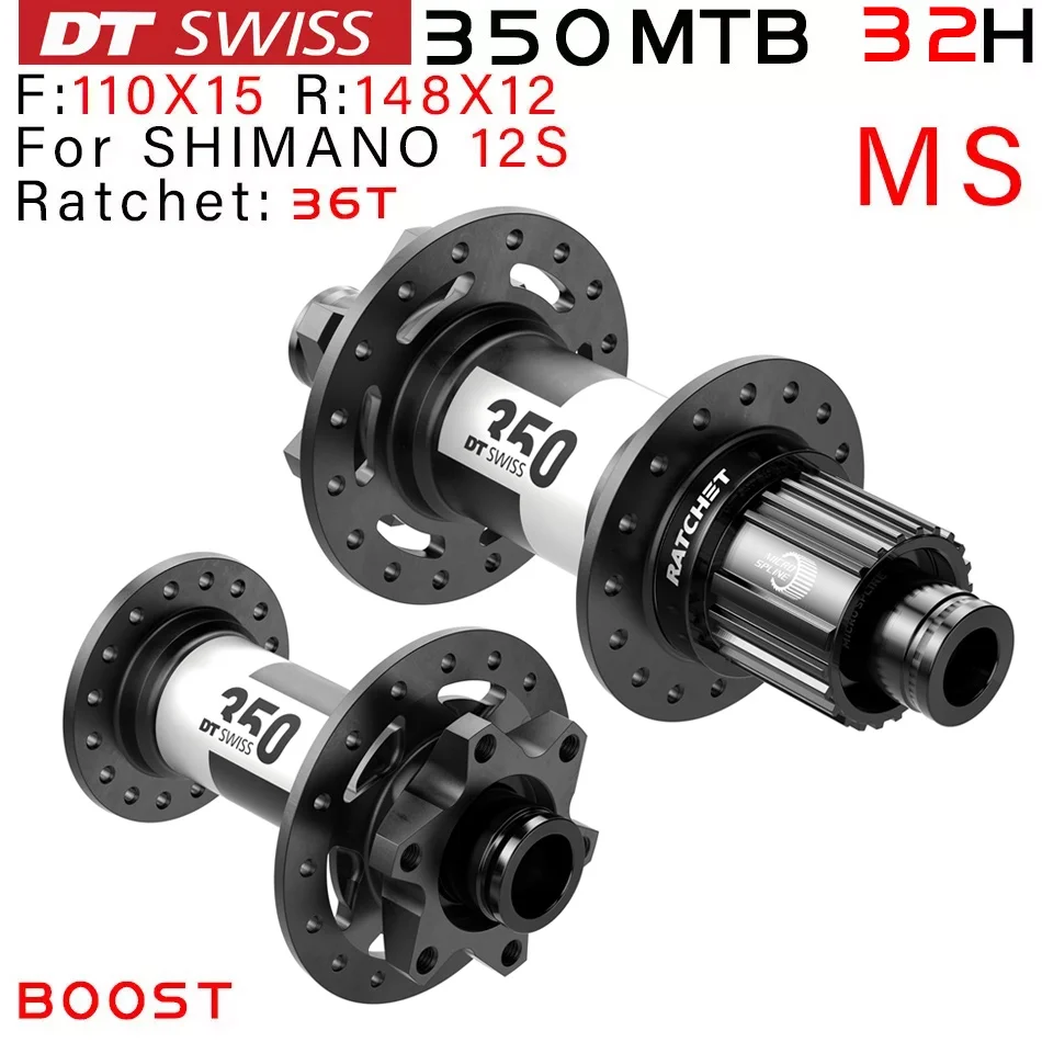 DT SWISS 350SL disc brake MTB bike hub straight pull hub sealed bearing Super light Six nails 28H/32H shaft BOOST 110*15 148*12