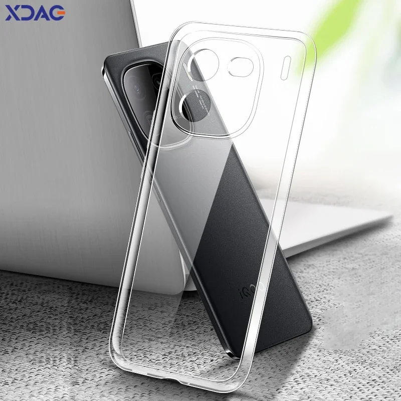 Transparent Back Covers for VIVO IQOO 12 Pro 5G Clear TPU Case Soft Protective Mobile Phone Bags IQOO12 12Pro Global Version Gel