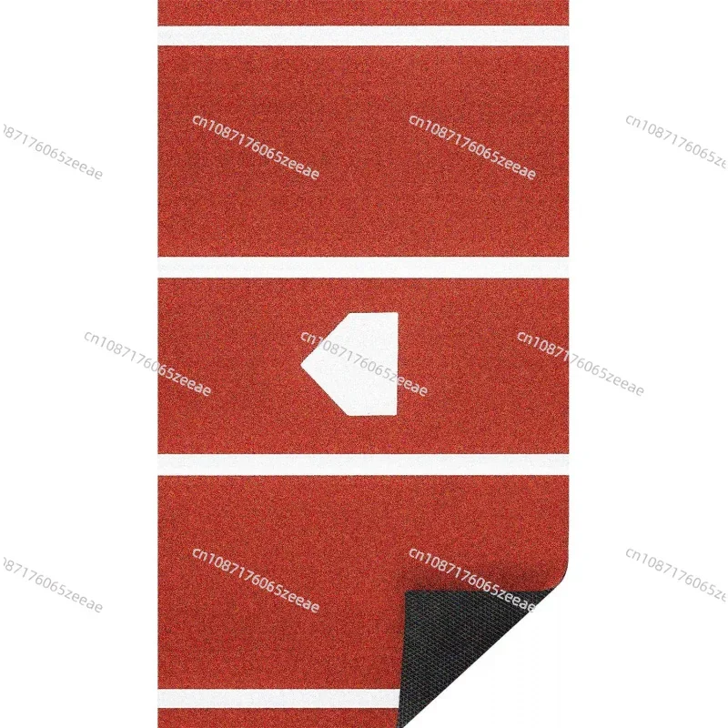 

Baseball Hitting Mat 1.5m*3.66mBatting Cage Mat Inlaid Home Plate Turf Batters Box Turf Mat with 5mm Anti-Slip TP-Rubber Backin