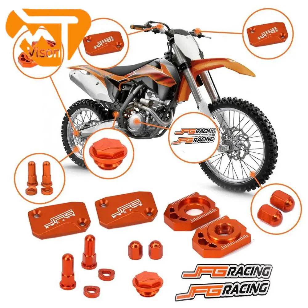 

Набор крышек бачка тормозной жидкости с ЧПУ, детали мотоцикла для KTM SX SXF XC XCF XCW XCFW EXC 125 150 250 300 350 400 450 530