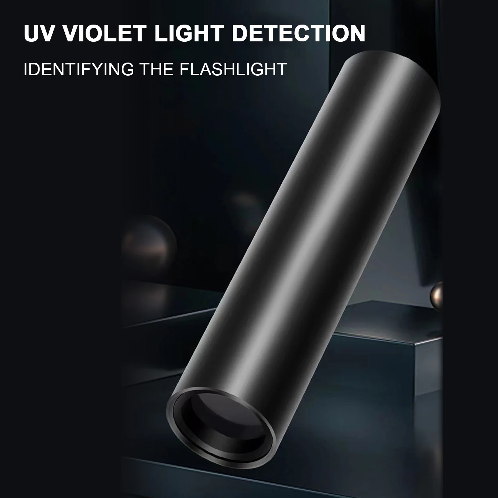 365nm UV Flashlight Pet Fungus Detection Lamp Portable Rechargeable UV Detection Light for Coin Identification Fluorescent