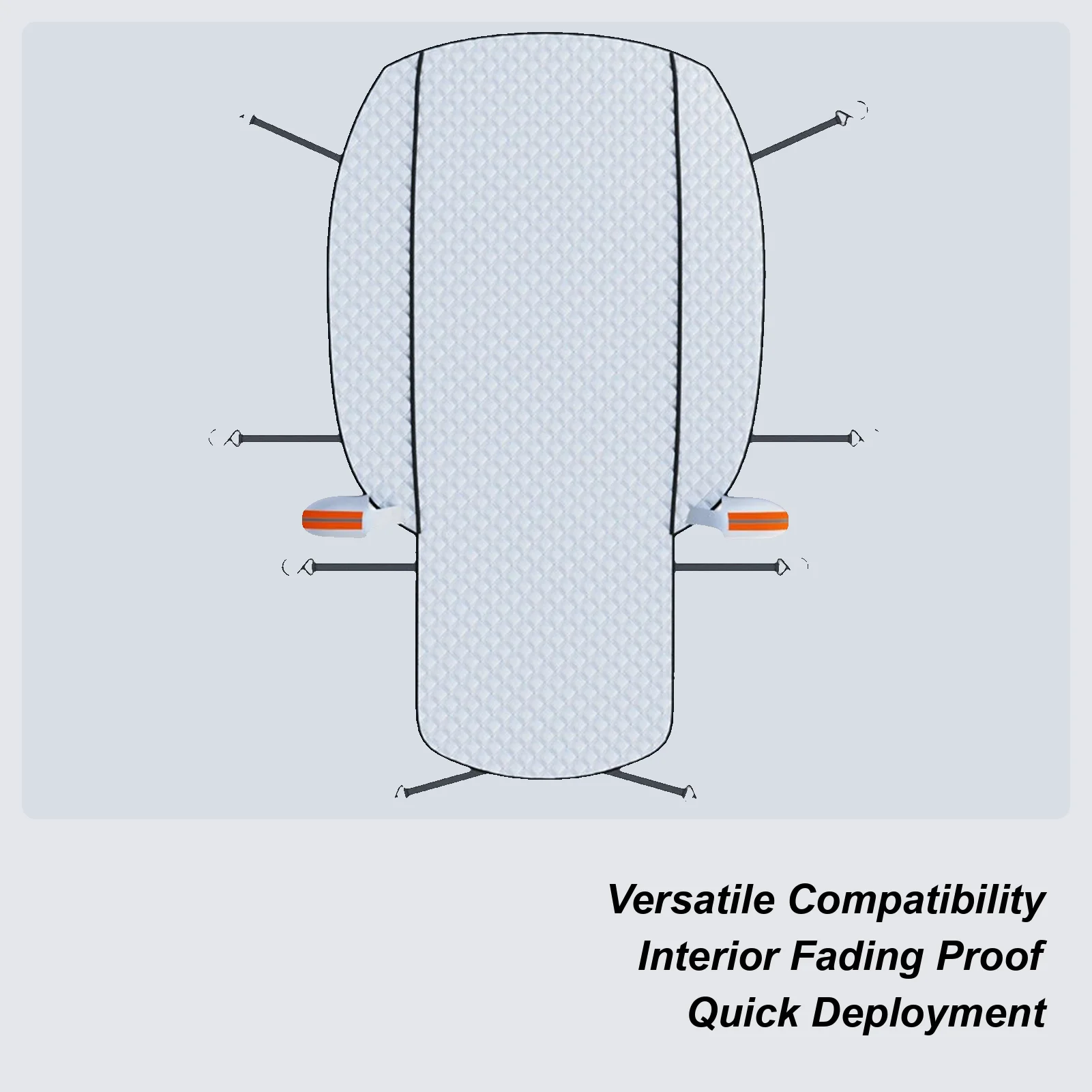 

Universal Car Snow Shield And Snow Cover UV Protection Waterproof Shield Antifrost Winter Car Cover Full Coverage Prevention