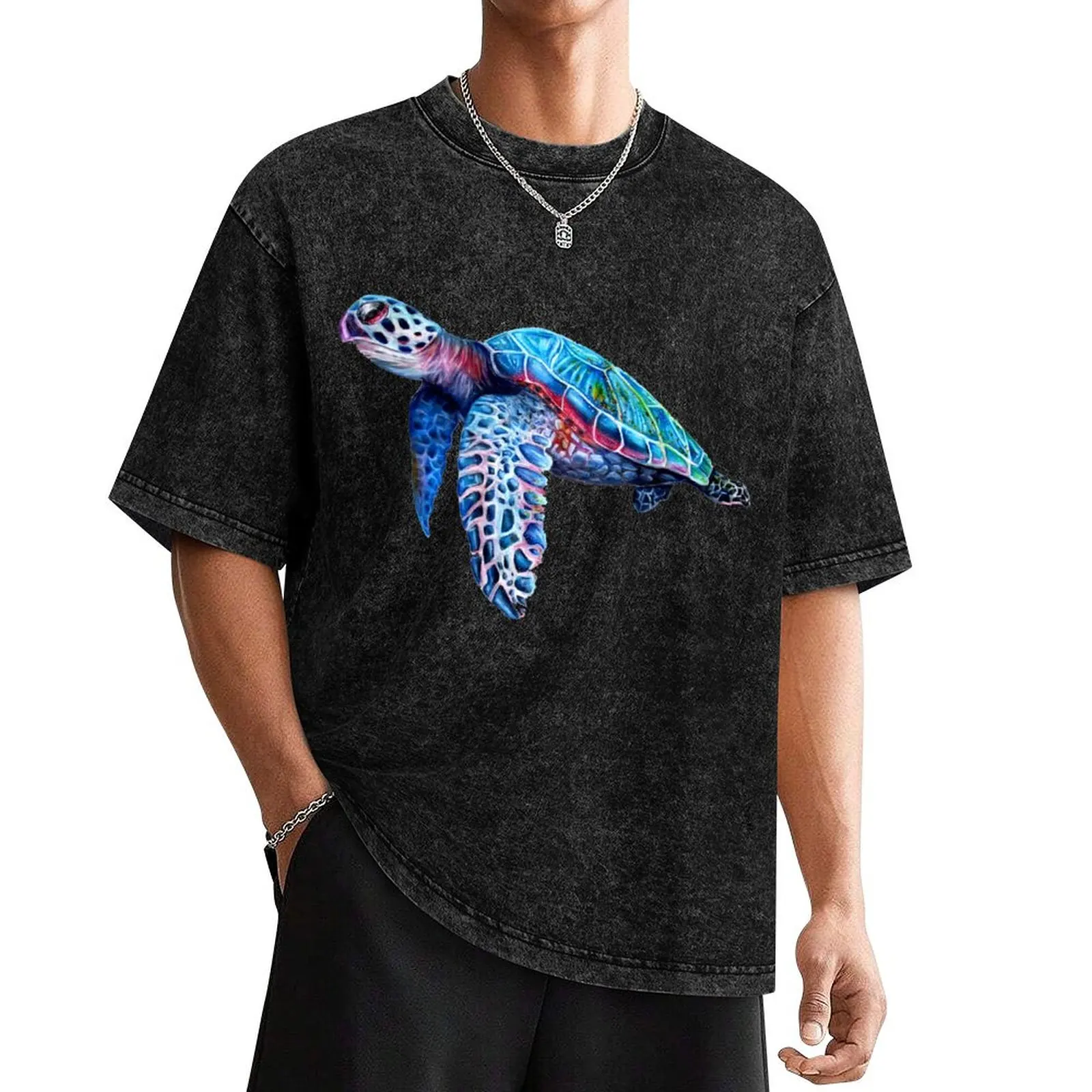 

Sea Turtle T-Shirt vintage graphic tee vintage clothes fruit of the loom mens t shirts