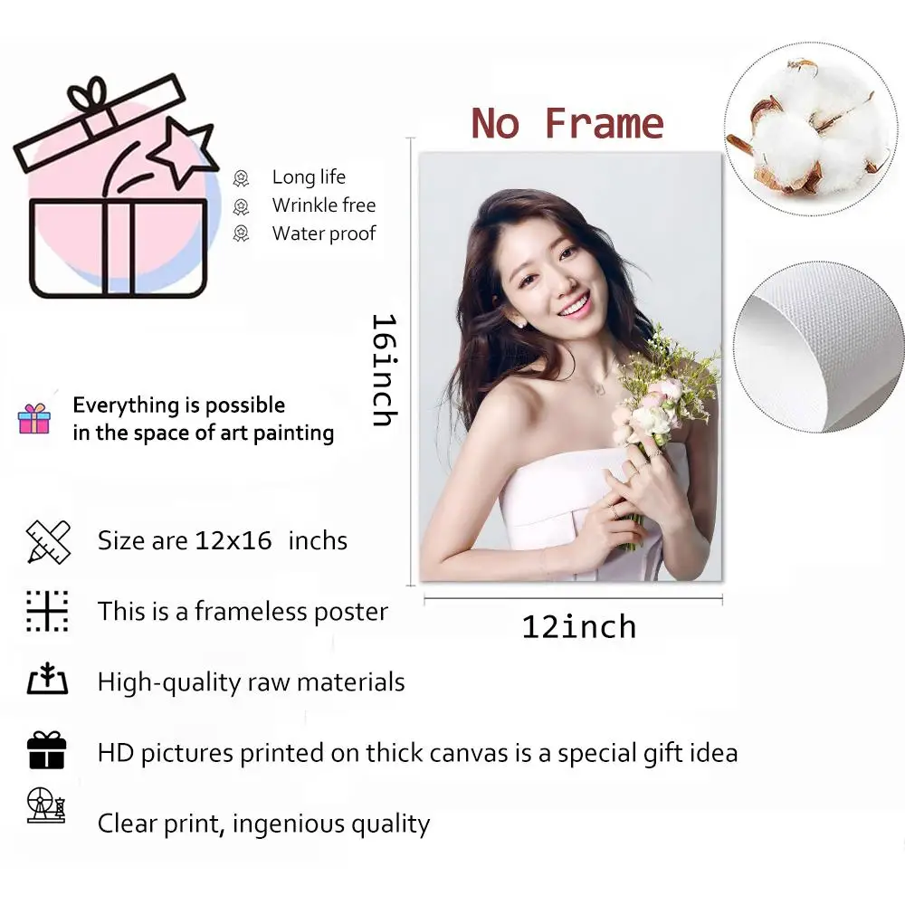 Park Shin Hye Actress Performer Painting Calligraphy Wall Art Mural Living Room Canvas Decor Gifts