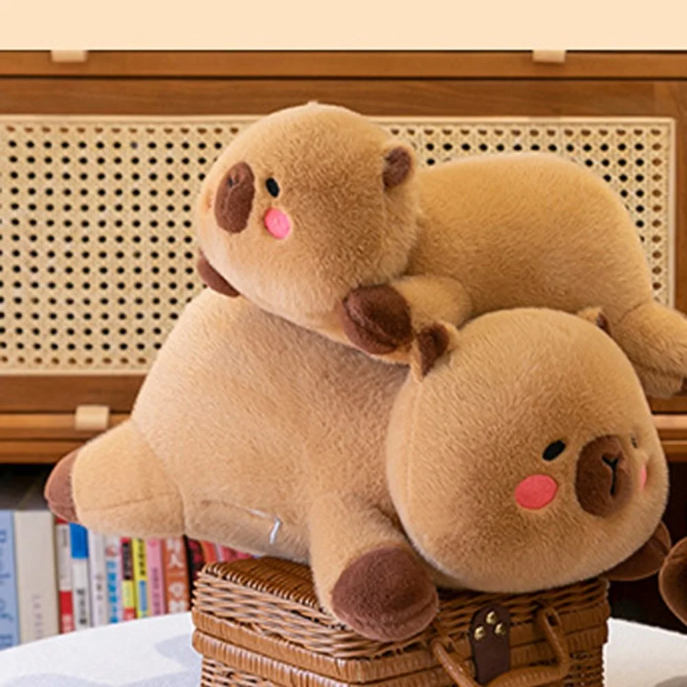 

Funny Pillow Capybara Soft Fluffy Capybara Brown Animal Capybara Stuffed Room Decoration