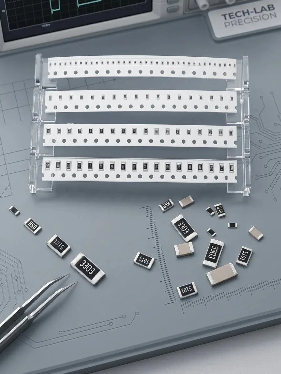 

Резисторы SMD с допуском 1%, 100 шт., 0402 0603 0805 1206 1210, 0Ω-2.7MΩ, 1Ω/1.1/1.2/1.3/1.5/1.6/1.8/2/2.4/2.7KΩ, 34 модели