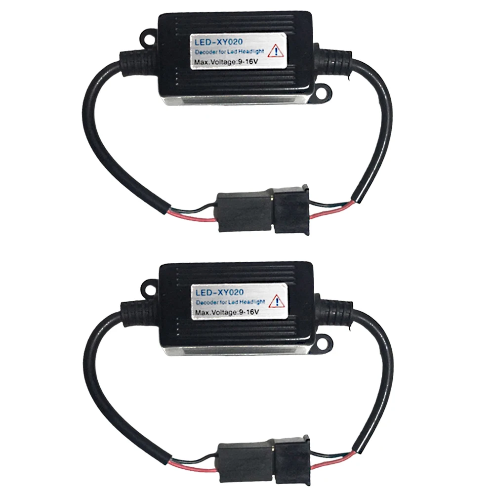

Warning Anti Flicker Canceller For Car Headlights 9V-16V 40W H7 LED Head Light Decoders Car Accessories