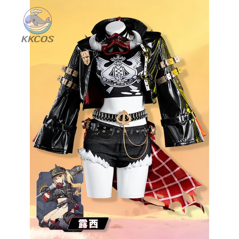 Juego Zenless Zone Zero Lucy disfraz de Cosplay vestido gótico máscara casco uniforme ZZZ juego de rol traje de fiesta de Anime ropa KKCos