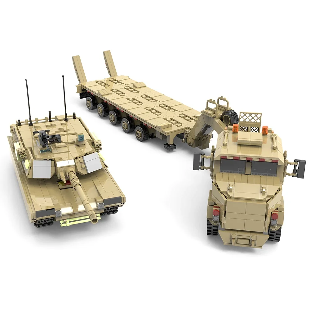 3580PCS Military M1070 Gepanzertes Fahrzeug Bausteine Set, Transporter Tank Träger Auto Montage Ziegel Modell Kit Erwachsene Kinder Geschenk